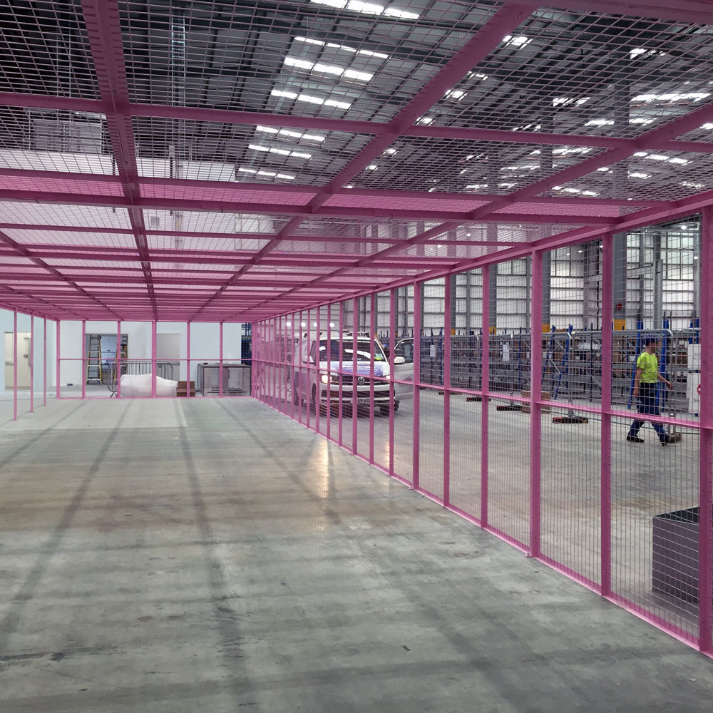 Branded in Pink Mesh Partition for ...