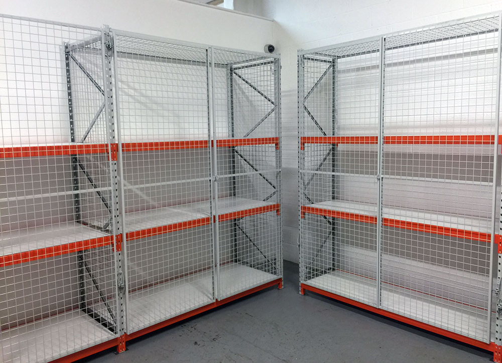Secured Mesh Shelving MeshSTOR
