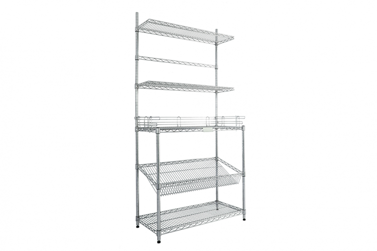 Chrome Wire Accessories Meshstor Chrome Wire Shelving Accessories Bay 1