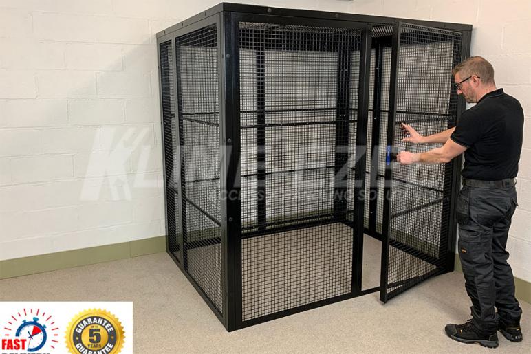 FORTRESS Lockable 1" x 1" Mesh Cages MeshSTOR