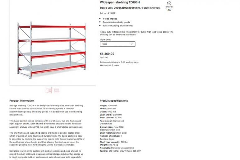 INFORMATION NEEDED FOR MESH DOOR QUOTE FOR EXISTING SHELVING & RACKING ...