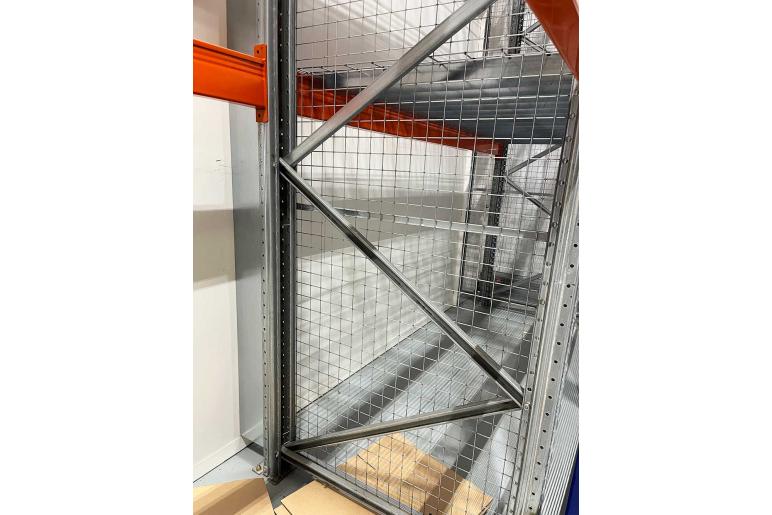 Lockable double height doors for pallet racking | MeshSTOR